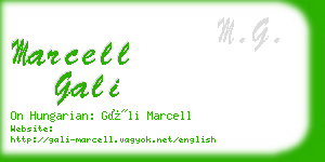 marcell gali business card